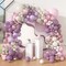 173Pcs Dusty Purple Balloon Arch Garland Kit, Double-stuffed Pink White Sand Lavender Lilac Light Purple Rose Gold Confetti Balloons for Baby Bridal Shower Wedding Birthday Party Decorations